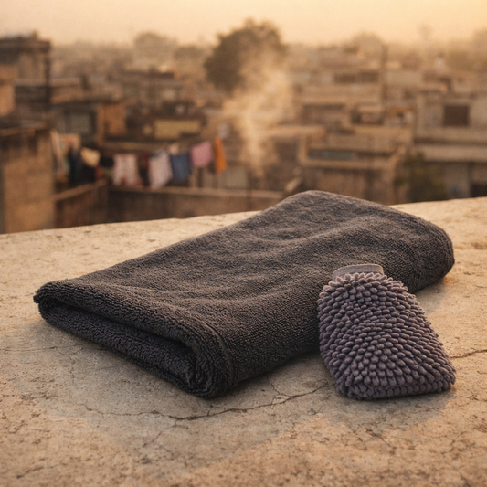 Premuim Microfiber 40X60cm & Glove 11inch